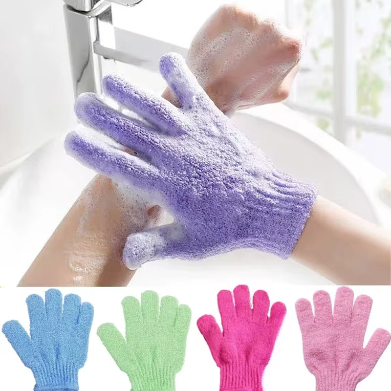 1-4Pcs Body Cleaning Washcloth Soft Brush Home Hotel Bathroom Shower Ball Back Scrubber Set Exfoliating Skin Towel Bath Gloves