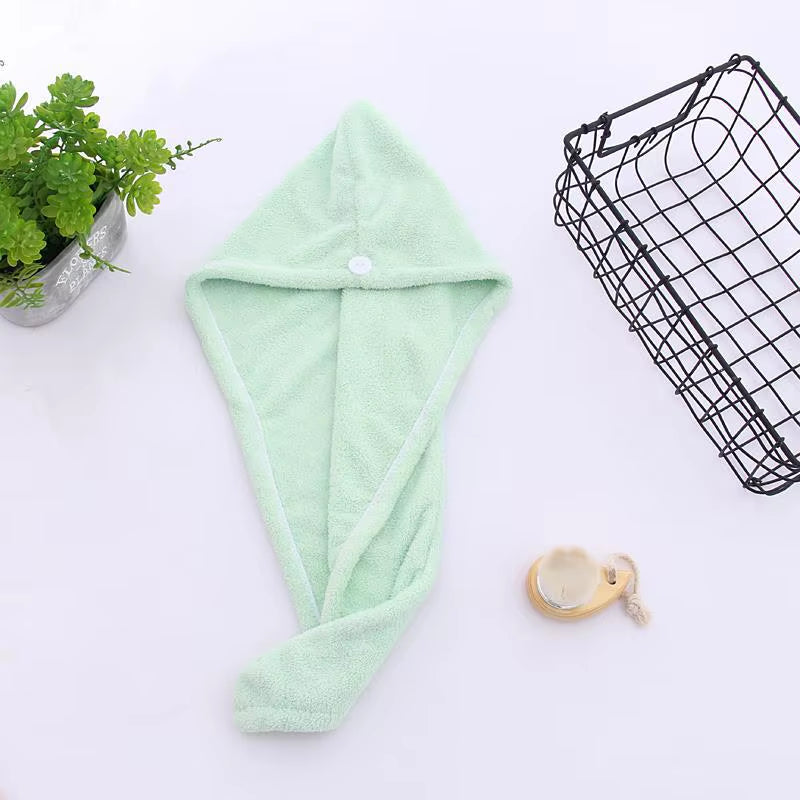 Microfiber Hair Towel,Premium anti Frizz Hair Drying Wrap for Women & Men Dry Hair Hat,Super Absorbent,Wrapped Bath Cap