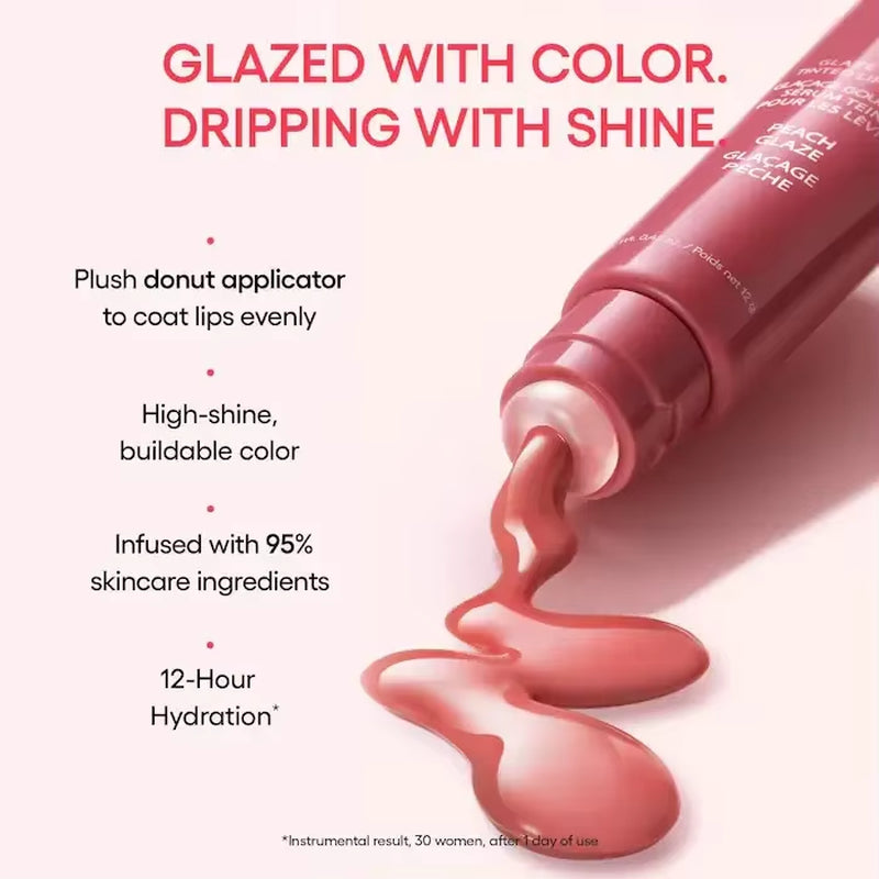 Glaze Craze Tinted Polypeptide Lip Serum Balm Original Lip Glaze Moisturizing Care Lipstick Colorful Lips Gloss Makeup Beauty
