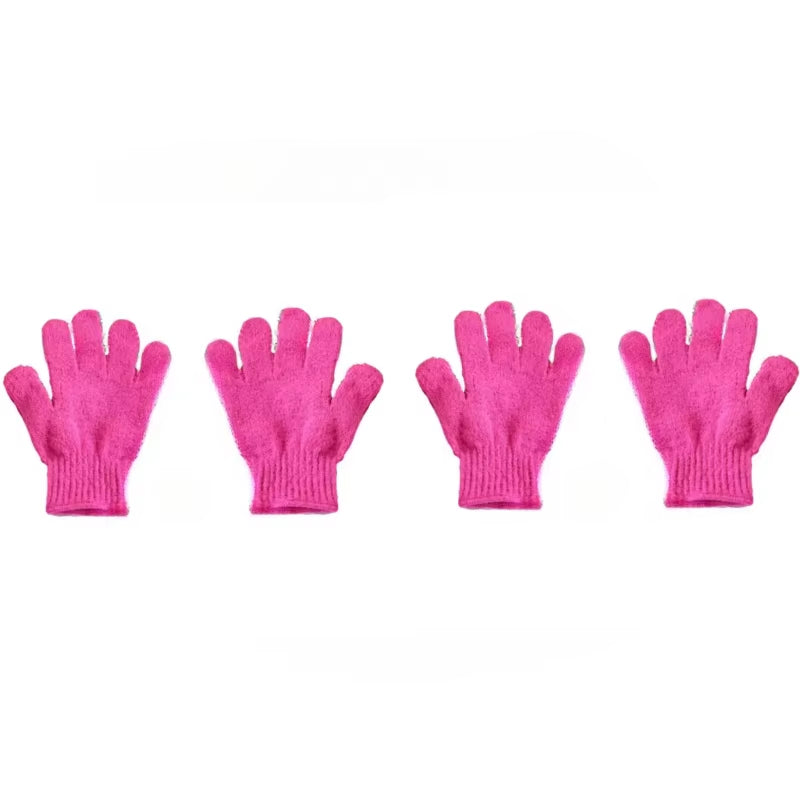 1-4Pcs Body Cleaning Washcloth Soft Brush Home Hotel Bathroom Shower Ball Back Scrubber Set Exfoliating Skin Towel Bath Gloves