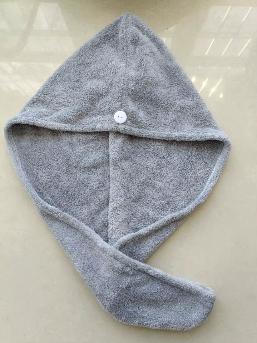 Microfiber Hair Towel,Premium anti Frizz Hair Drying Wrap for Women & Men Dry Hair Hat,Super Absorbent,Wrapped Bath Cap