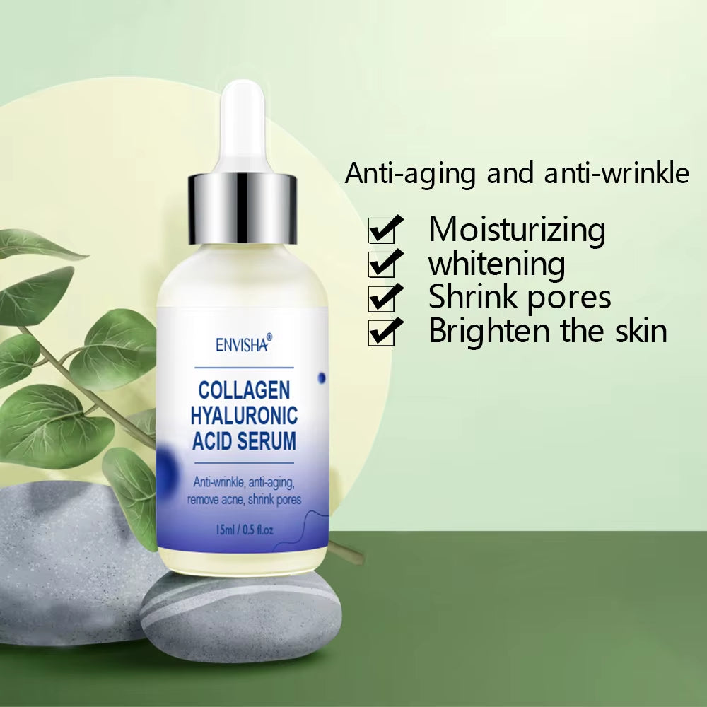 Face Care Skin Collagen Hyaluronic Acid Serum Retinol Vitamin Anti-Aging Wrinkle Moisturizing Whitening Shrink Pores