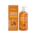 Papaya Whitening Shower Gel Exfoliating Fade Pigmentation Lasting Aroma Refreshing Control Oil Hydrating Rich Foam Body Wash