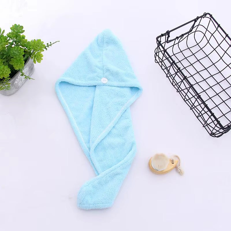 Microfiber Hair Towel,Premium anti Frizz Hair Drying Wrap for Women & Men Dry Hair Hat,Super Absorbent,Wrapped Bath Cap