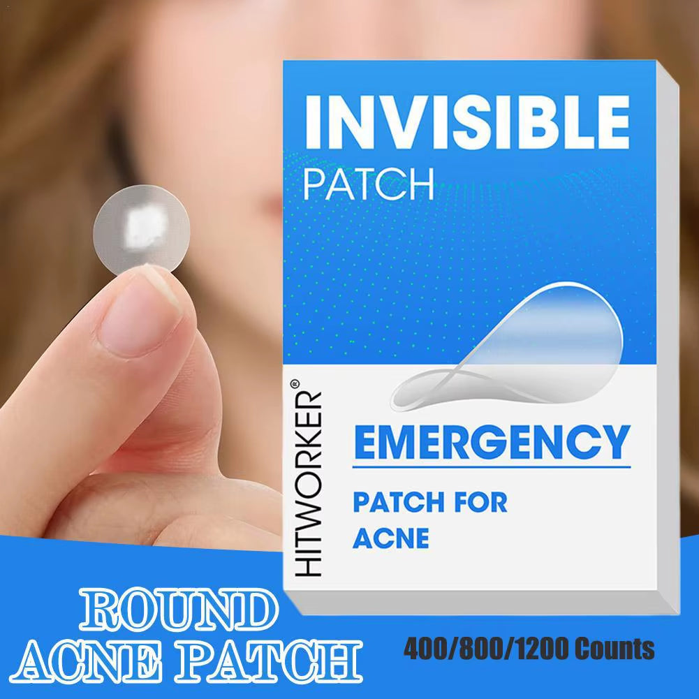 400-1200PCS Invisible Hydrocolloid Pimple Acne Patches Zit Spot Stickers Covering Zits Blemishes W Salicylic Acid & Tea Tree Oil