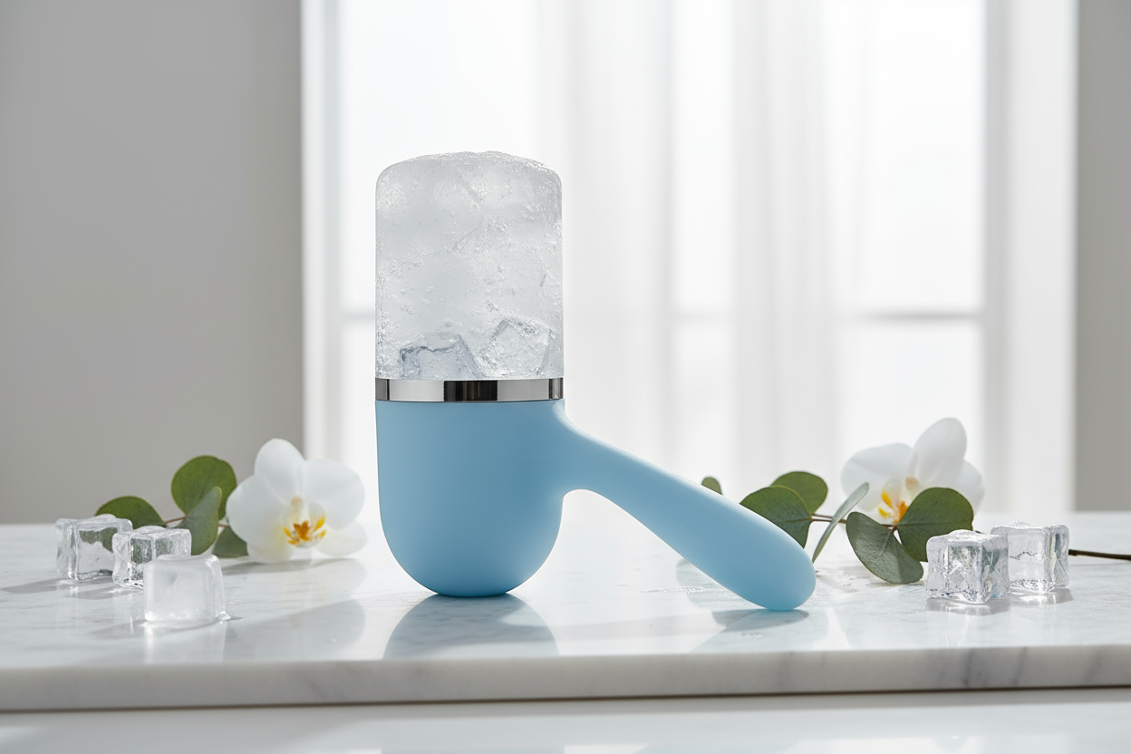 Ice Face Roller Ice Cube Beauty Massage Silicone Ice Mold For Eye Puffiness Ice Facial Roller Shrink Pores